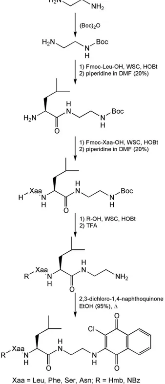 Figure 1. PI-083 (a), schematic structure of the naftoquinone
