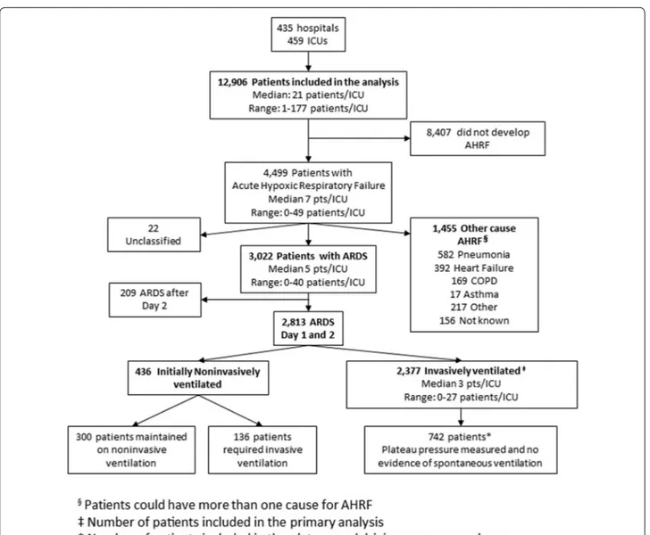 Fig. 1  Flowchart of patient’s screening and enrollment. Data on 12,906 ventilated patients enrolled during the study period were analyzed