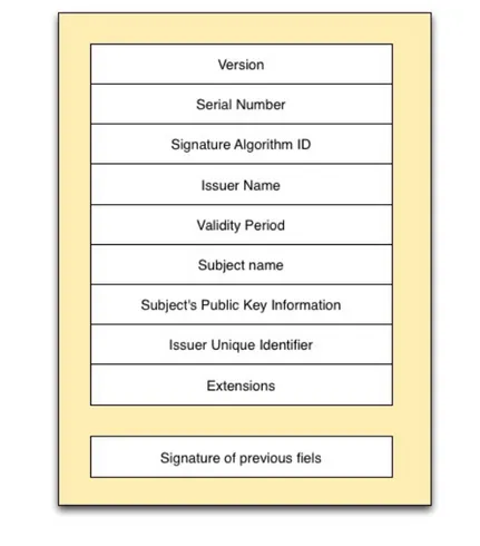 Figure 1.1: X.509 Certificate structure