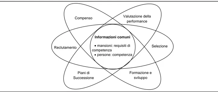 Fig. 3.5 – L’utilizzazione integrata del data base della competenza 