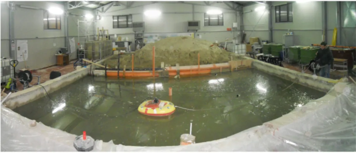 Figure 5. Photo of the investigated site with GPR system used for the acquisition without a survey 
