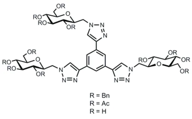 Figura 7. Cluster trivalente galattosidico.