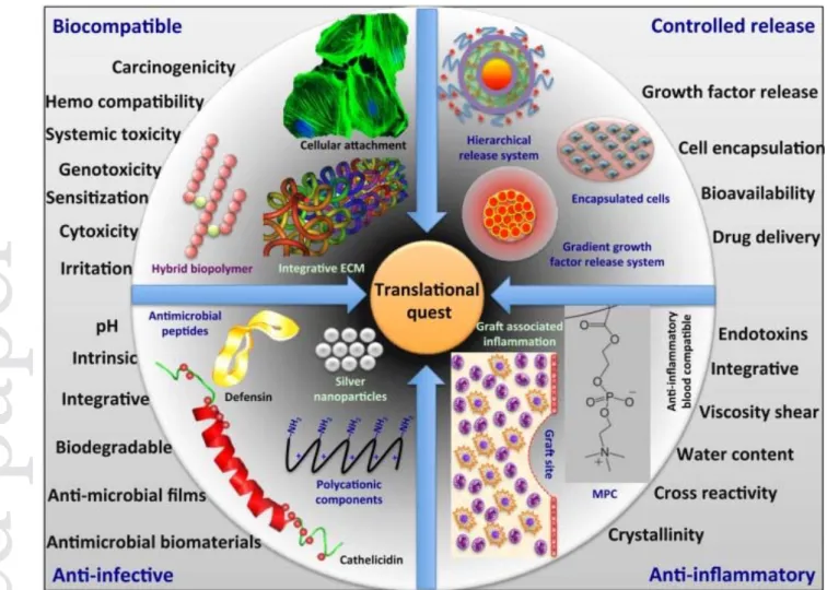 Figure 1. Nanotechnology based translational quest for next generation biomaterials for  vascular biology applications (reproduced with permission from ref 6 )