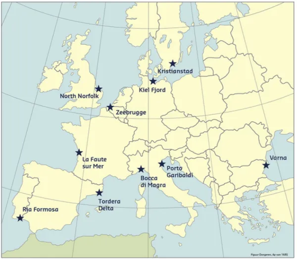 Fig. 4. RISC-KIT case study sites in Europe.