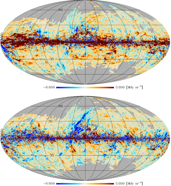 Fig. 2. All-sky Mollweide display of the Stokes maps Q Dif