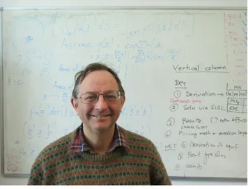 Fig. 2.1 – Prof Chris Budd in his office 