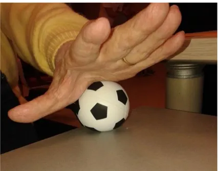 Figura 3. Controllo manuale e digitale di una pallina. 