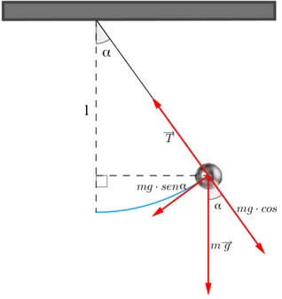 Fig. 4 Il pendolo semplice o pendolo matematico 