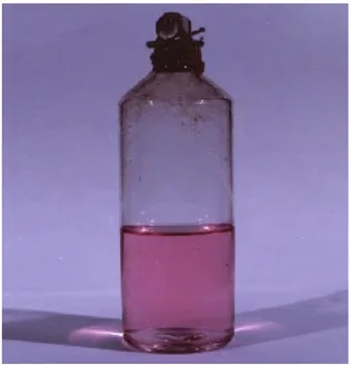 Figure ii: Faraday's colloidal ruby gold; The British Museum. 