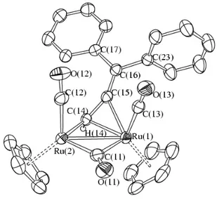 Figure 5: Molecular structure of [4b] +  ] +  in [4b]BPh 4  with key atoms labeled [all H-atoms, 