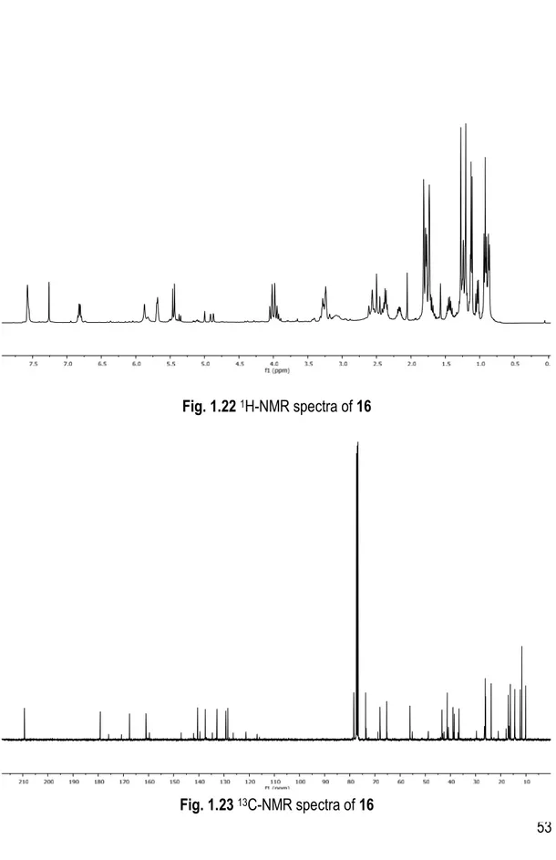 Fig. 1.22  1 H-NMR spectra of 16 