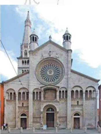 Fig. 1. Modène, cathédrale. Façade (© Lomartire).