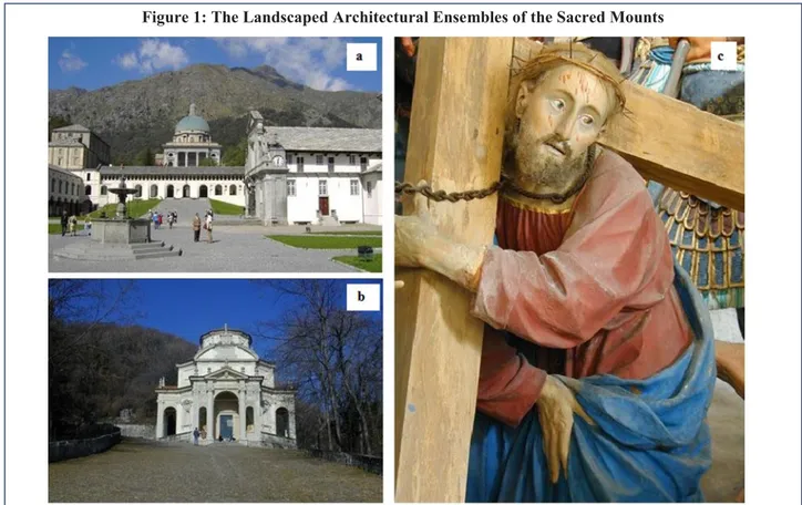 Figure 1: The Landscaped Architectural Ensembles of the Sacred Mounts  