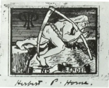 Figure 3a:   Initial letter   H.P. Horne 