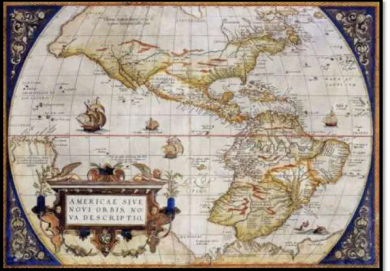 Fig. 6. Abraham Ortelius, America Sive Novi Orbis Nova Descriptio [1573] 441