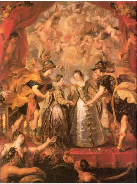 Figura 3: Peter Paul Rubens, Lo scambio delle principesse sulla Bidassoa, 1622-25 (Parigi, Louvre) 