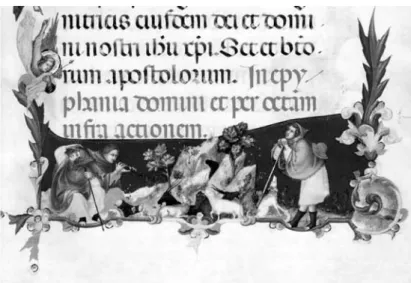 Fig. 2 - Messale, Natività, metà sec. XIV, New York, The Morgan Library  &amp; Museum, M
