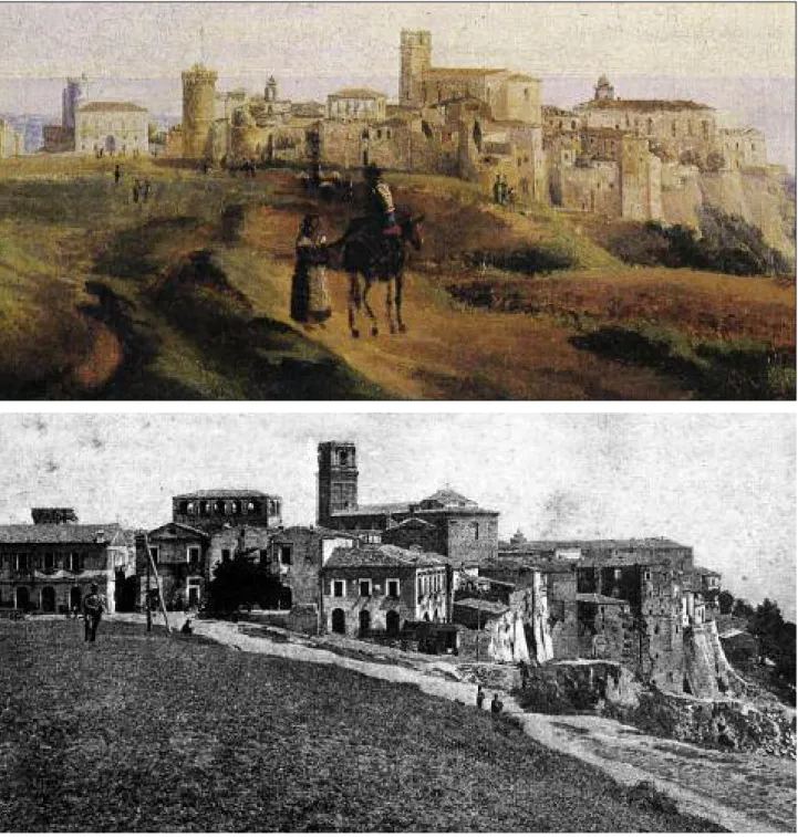 Fig. 12 - G. Smargiassi. Veduta di Vasto dal piano del Castello, (1833), dettaglio (Vasto, Pinacoteca Comunale)  Fig