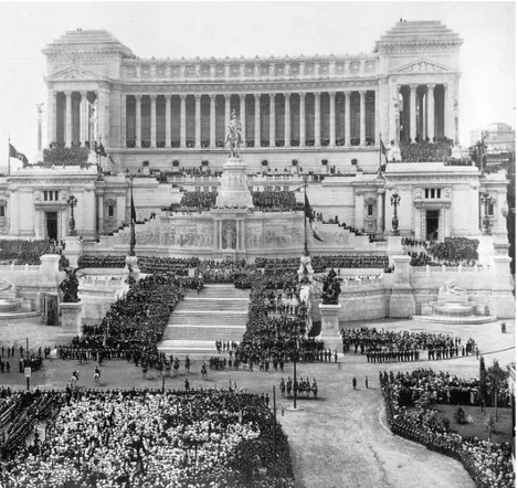 Fig. 11 – Roma, foto della cerimonia di inaugurazione del Monumento nazionale a  Vittorio Emanuele II (4 giugno 1911)