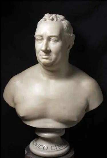 Fig. 2 – Antonio Canova, Busto di Domenico Cimarosa.  Roma, Musei Capitolini, Protomoteca.