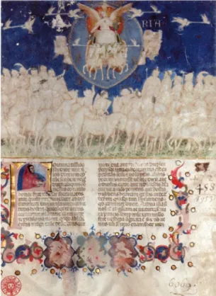Fig. 2. - Trionfo della Gloria, Francesco Petrar- Petrar-ca, Epitome Virorum Illustrium con  Supplemen-tum di Lombardo della Seta, Parigi, 