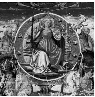Fig. 6. - Trionfo della Fama, Francesco Petrarca, Trionfi, Firenze, Biblioteca Riccardiana, ms