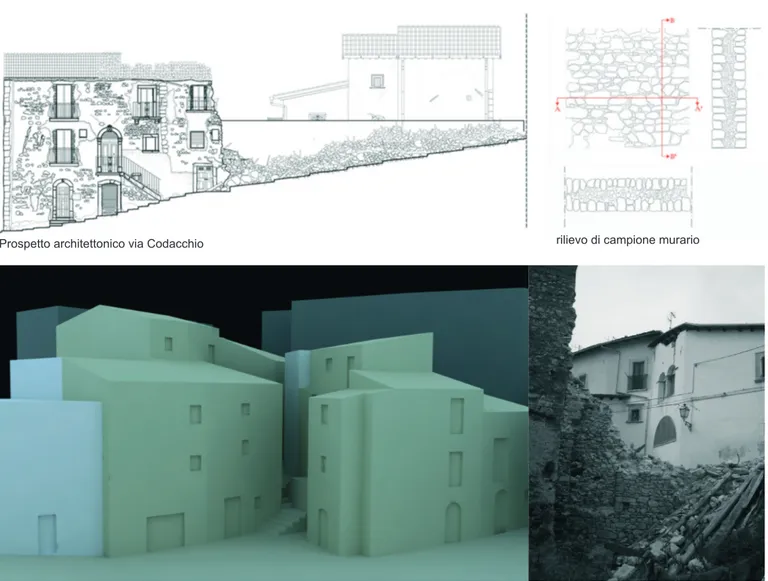 Fig. 7 Rilievi elaborati nel Corso di Laboratorio Architettonico A  a.a.2009-2010