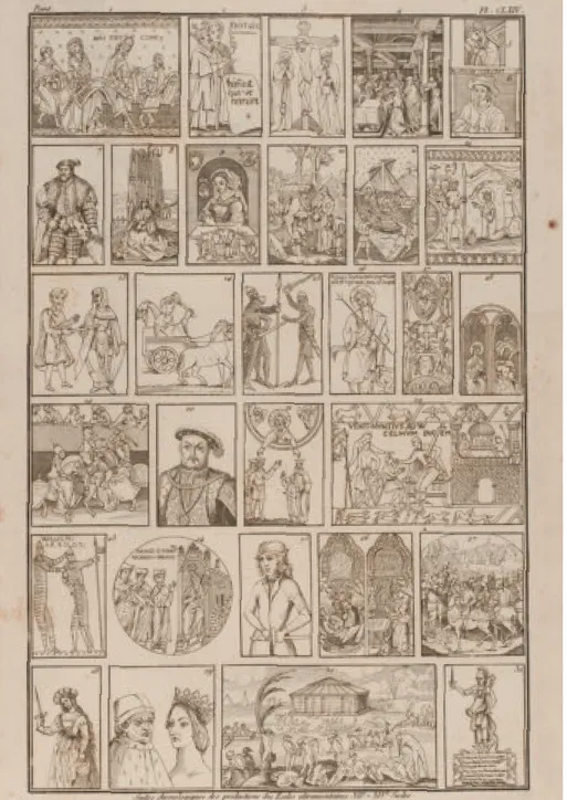Fig. 1. Histoire de l’Art VI, pl. CLXIV: Serie cronologica delle produzioni oltremontane dal 