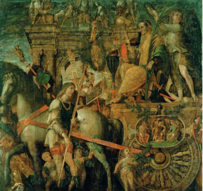 Fig. 6: A. M ANTEGNA , Trionfi  di Cesare, tempera su tela, 1485 circa-1505, nona scena