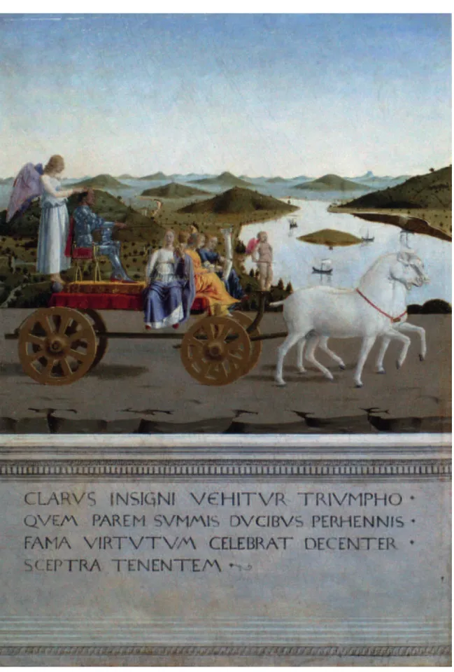 Fig. 10: P IERO DELLA  F RANCESCA , Trionfo di Federico da Montefeltro, tempera su tavola, 