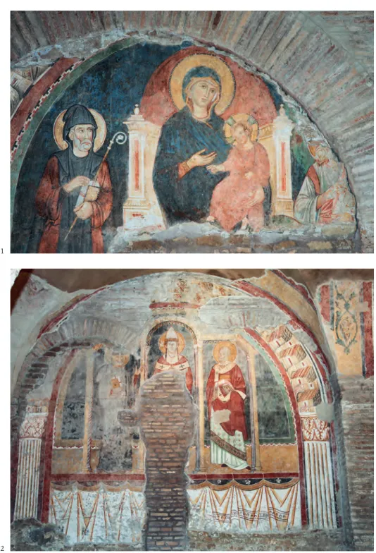 Fig. 1. - Roma, San Saba, Madonna in trono con il Bambino tra s. Saba e un santo non 
