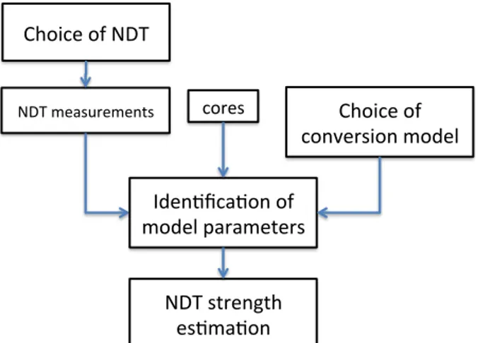 Figure 1. Model describing the man steps of an investigation strategy 