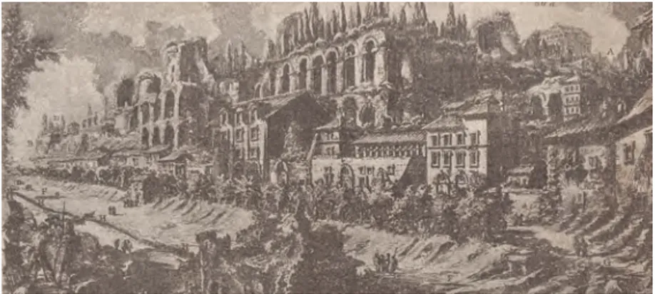 Figure 7 (above): Giovanni Battista Piranesi, “Veduta degli Avanzi delle Case de Cesari