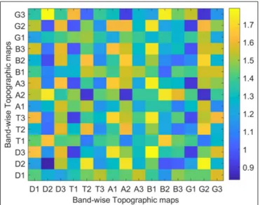 TABLE 3B | A post-hoc analysis of temporal dynamics of band-wise topographic maps in aged and young subjects.