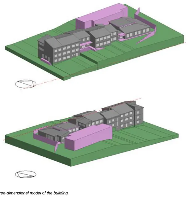 Fig. 4. Three-dimensional model of the building. 