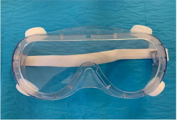 Figure 7. Eye protection glasses.  Figure 7. Eye protection glasses.