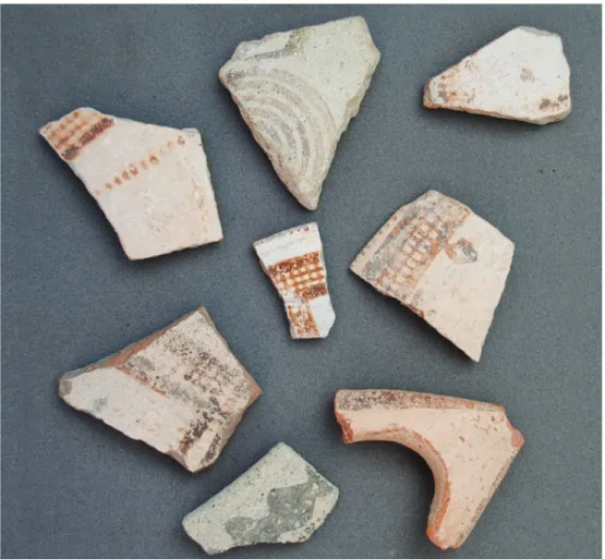 Figure 4: Mid Moni river valley White Slip sherds from the survey.