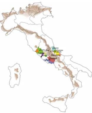 Table 2. Protected Designations of Origin Production areas in Lazio and Abruzzo.