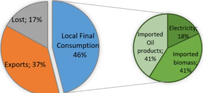 Figure 2. Paraguay’s Energy matrix 2016 [35]. 