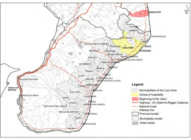 Figure 1. The Locri area  Source: Authors’ compilation 