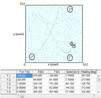 Fig. 3.24c Two targets with clutter assuming 10 false alarms every time instant 