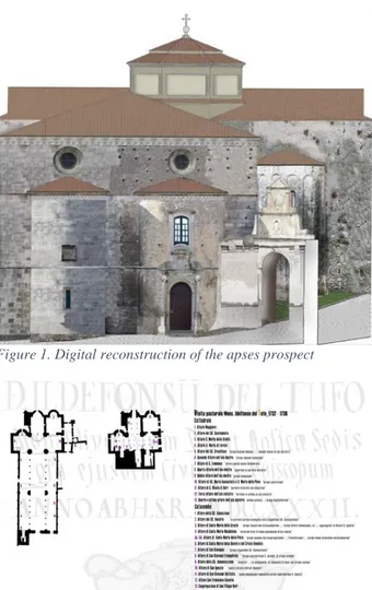 Figure 1. Digital reconstruction of the apses prospect 
