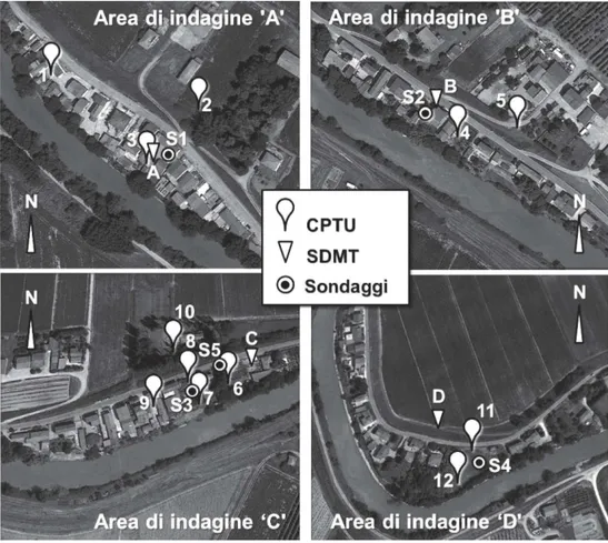 figura  9  con  riferimento  alla  prova  CPTU  7,  situa- situa-ta in corrispondenza della sezione d’indagine c-cc