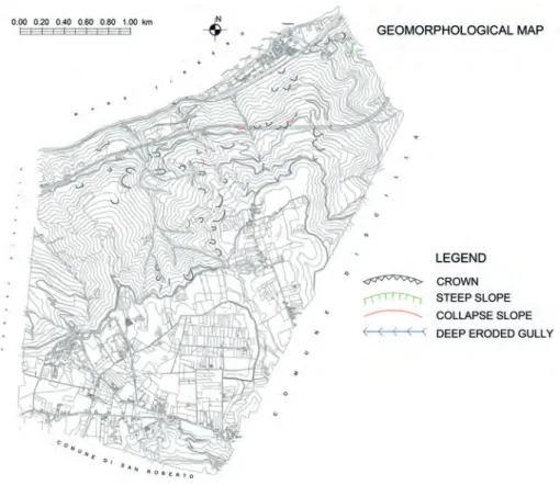 Fig. 7 – Geomorphological map of the studied area.