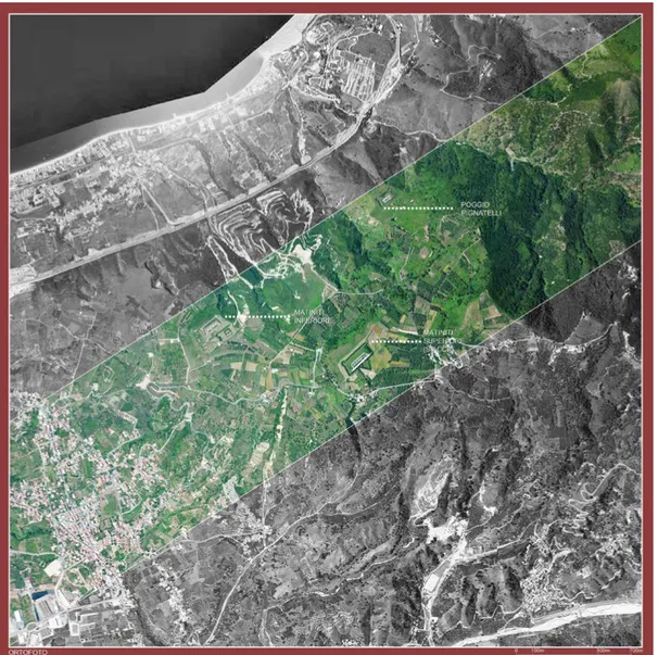 Figura 9. Localizzazione del forte Siacci (elaborazione grafica a cura di G. Santoro)