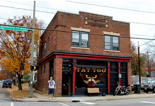 Figure 7 | An Hairdresser and Tattoo shop, a very famous activity on Brookland Park Boulevard.