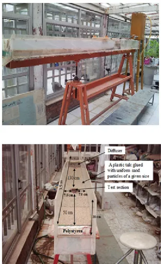 Figure 2. The experimental flume used to measure the rill detachment capacity under four land uses  in the Saravan watershed (Northern Iran) [45,46]