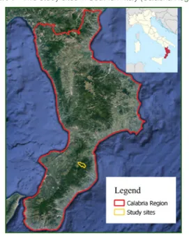 Figure 1 - Two study sites in Southern Italy (Calabria Region).