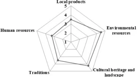 Fig. 8. Contribution of cooperation project to local resources valorisation