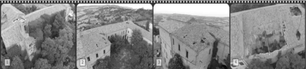 Figure 2. Frames captured with the UAV - drone, during implementation of the survey 